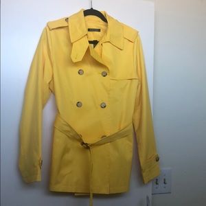 Ralph Lauren yellow trench coat/rain jacket